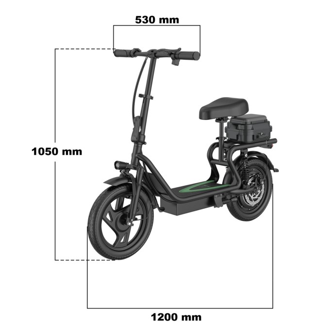 Električni romobil AERIUM AOVO PRO COMFORT V2 (2026) crni